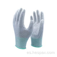 Guantes de trabajo de seguridad antiestático de Hespax DMF Free PU